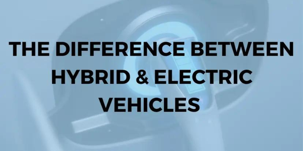 The difference between hybrid & electric vehicles banner