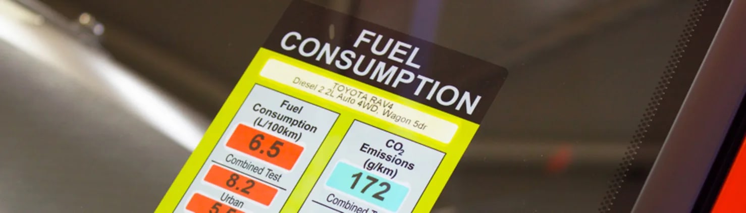 The low down on Fuel Consumption stickers banner