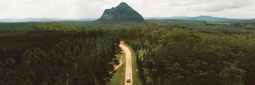 Glass House Mountains Tourist Drive banner